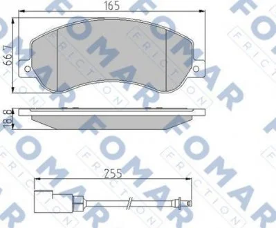 Гальмівні колодки (набір) FOMAR FO 925081