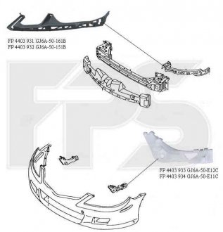 КРЕПЕЖ БАМПЕРА ПЕР. ЛЕВ. 2 (СМ. РИС.) FPS 4403 933