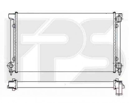 Радиатор, охлаждение двигателя FPS 74A437 (фото 1)