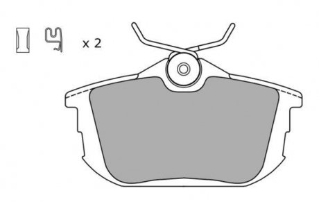 Колодки тормозные задние FBP-1052 (зам. MN125772 / M850978) FREMAX FBP1052 (фото 1)
