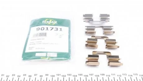 Монтажний к-кт гальмівних колодок зад. Galaxy 2/S-max/Evoque/Volvo S60/V60 06-(Motorcraft, TRW) FRENKIT 901731