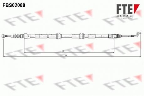Трос тормозной FTE FBS02088