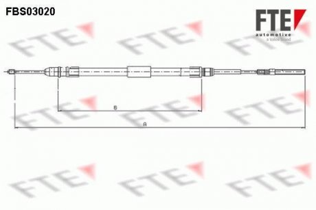 Трос ручного гальма FTE FBS03020