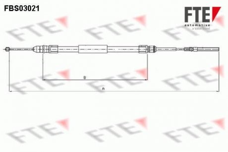 Трос ручного гальма FTE FBS03021