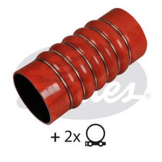 Шланг інтеркулера (90мм/90ммx209мм, помаранчевий, із хомутами) MAN HOCL, LION´S CITY, NG D0826LUH13-D2866LUH52 01.92- Gates 091047