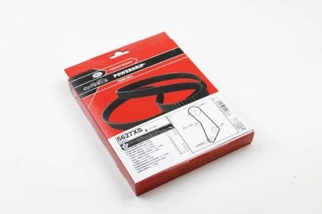 Пасок ГРМ Fiat Doblo, Grande Punto, Palio Weekend, Panda, Punto 1.2-1.4 99- Gates 5627XS (фото 1)