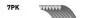 Ремінь поліклиновий GATES 7PK1843 SUBARU FORESTER/OUTBACK 2,0D 12-