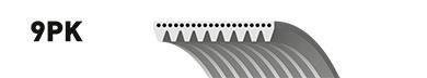 Поликлиновый ремень Gates 9PK2322ES (фото 1)