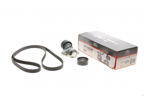 Ремкомплекти приводу допоміжного обладнання автомобілів Micro-V Kit (Вир-во) Gates K015PK1750 (фото 1)