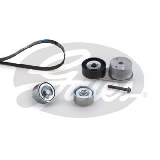 Комплект поліклинового ременя (із натягувачем) IVECO EUROCARGO I-III, EUROCARGO IV, EUROCARGO V, EUROFIRE II, EUROFIRE III, EUROFIRE IV, IRISBUS PROWAY F4AE0481A-F4GFE601A 09.00- Gates K018PK1230HD