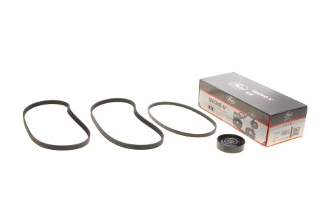 Ремкомплекты привода вспомогательного оборудования автомобилей Micro-V Kit (Выр-во) Gates K074PK878 (фото 1)