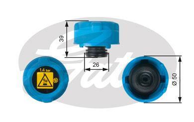 Кришка бачка системи охолодження Gates RC216