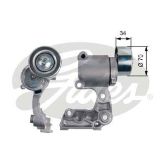 Натягувач поліклинового ременя LEXUS ES, GS, IS C, IS II, IS III, RC, RX TOYOTA AVALON, CAMRY, CROWN, HIGHLANDER / KLUGER, MARK X I, MARK X II, RAV 4 III, VENZA 2.5/3.0/3.5 09.03- Gates T39140
