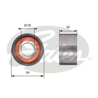 Натяжной ролик Fiat 2,0/2,5D/Td Gates T41234 (фото 1)