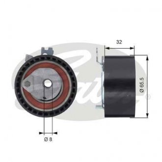 Натяжной ролик, ремень ГРМ Gates T43064