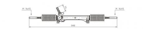 Рулевой механизм GENERAL RICAMBI PE4040 (фото 1)