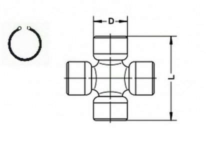 Крестовина GKN (Lobro) U138