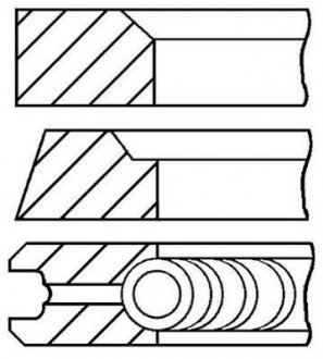 Кільця поршневі GOETZE 08-106800-00
