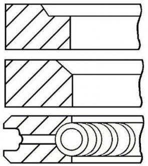 Комплект поршневых колец GOETZE 0817060710
