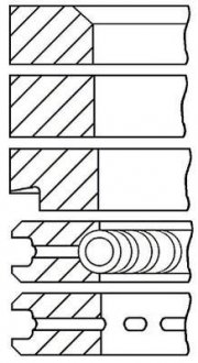 Комплект поршневых колец GOETZE 08-203500-10