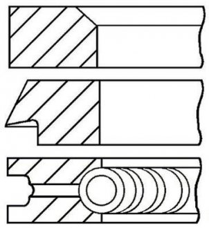 Набор поршневых колец GOETZE 0870090000