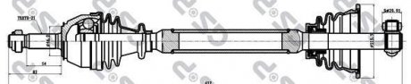 Приводной вал GSP 250025