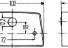 Подсветка номерного знака HELLA 2KA998523001 (фото 2)