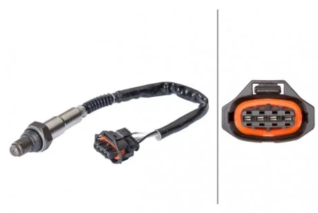 Лямбда-зонд (кількість дротів 4, 220мм) CHEVROLET AVEO, CRUZE, TRAX, OPEL ADAM, ASTRA H, ASTRA J, ASTRA J GTC, CASCADA, CORSA D, CORSA D/HATCHBACK, CORSA E, CORSA E/HATCHBACK 1.2-1.8 08.04- HELLA 6PA358103071