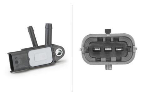 Мапсенсор RENAULT Megane III 09-16; FORD Connect 13-22; FIAT Grande Punto 05-10; MERCEDES-BENZ A-Class W176 12-18; NISSAN Qashqai 07-14; OPEL Astra H 04-14; SUZUKI Grand Vitara 06-17; VOLVO V70 07-16; LANCIA Ypsilon 03-11; SAAB 9-3 02-11 HELLA 6PP009409-191 (фото 1)