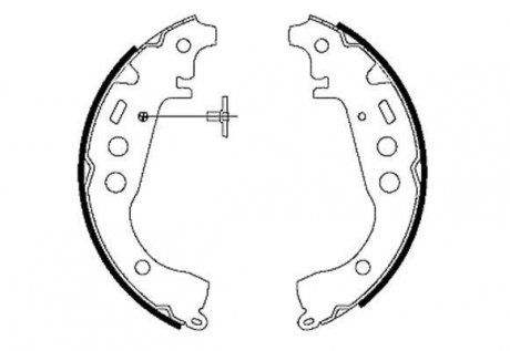 Комплект тормозных колодок HELLA 8DB355001771