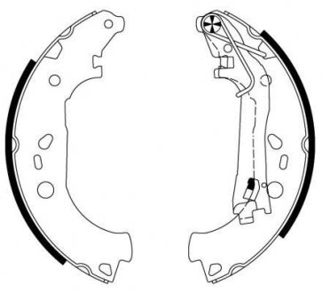 Комплект тормозных колодок HELLA 8DB355003051