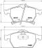 Комплект тормозных колодок, дисковый тормоз HELLA 8DB355008041 (фото 2)