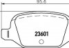 Гальмівні колодки, дискове гальмо (набір) HELLA 8DB355009551 (фото 2)