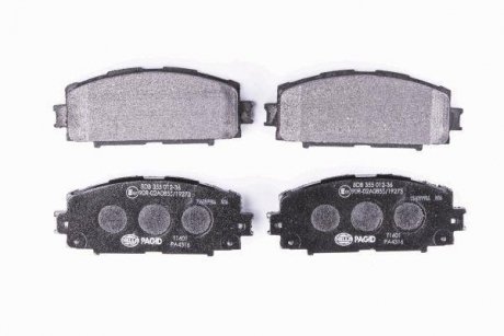 Комплект тормозных колодок, дисковый тормоз HELLA 8DB 355 012-361 (фото 1)