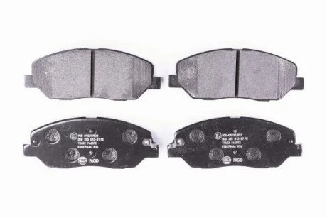 Гальмівні колодки, дискове гальмо (набір) HELLA 8DB 355 012-371