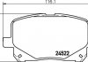 Комплект тормозных колодок, дисковый тормоз HELLA 8DB 355 013-161 (фото 2)