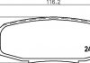 Комплект тормозных колодок, дисковый тормоз HELLA 8DB355013-771 (фото 2)