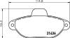 Тормозные колодки, дисковый тормоз (набор) HELLA 8DB355019151 (фото 1)