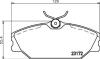 Тормозные колодки, дисковый тормоз (набор) HELLA 8DB355019391 (фото 1)