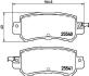 Тормозные колодки дисковые T2195 HELLA 8DB355020151 (фото 1)