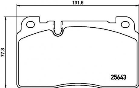 Комплект тормозных колодок, дисковый тормоз HELLA 8DB355020241 (фото 1)