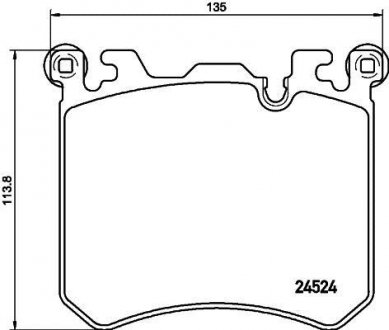 Дискові гальмівні колодки HELLA 8DB355020431