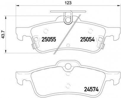 Тормозные колодки.) HELLA 8DB355020501