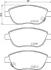 Комплект тормозных колодок HELLA 8DB355020881 (фото 1)