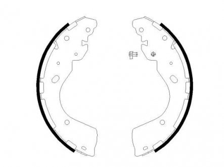 Гальмівні накладки HELLA 8DB355022241