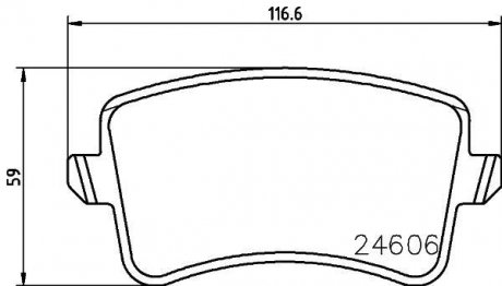 VW Колодки тормозн.задн.Audi A4/5,Q5 07- HELLA 8DB 355 025-381