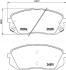 Колодки дискового тормоза HELLA 8DB355025981 (фото 1)