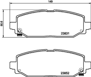 Klocki ham. tyі JEEP HELLA 8DB355040021 (фото 1)