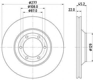 Тормозной диск HELLA 8DD 355 113-041