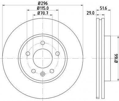 Тормозной диск HELLA 8DD 355 114-401